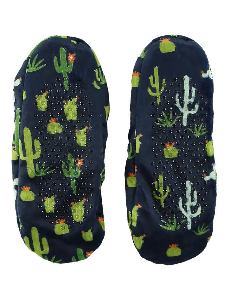 Lazy One Cactus Blue Fuzzy Feet 2