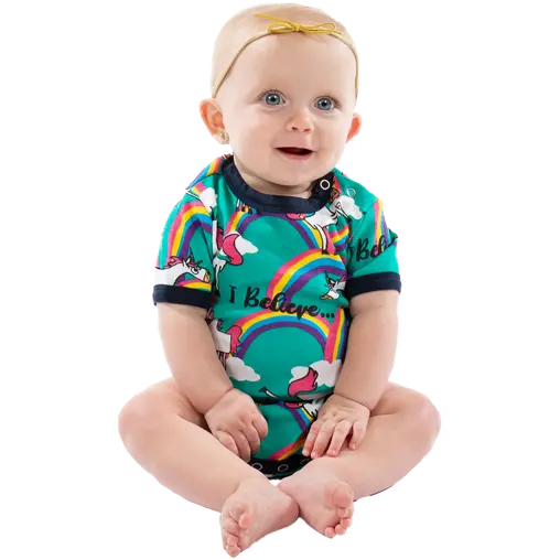 Lazy One Infant Unicorn Onesie 1