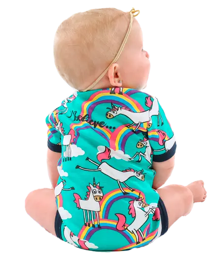 Lazy One Infant Unicorn Onesie 2