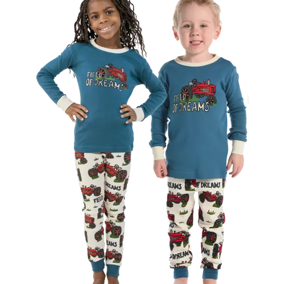 Lazy One Kid's Field Of Dreams Pj Set 1
