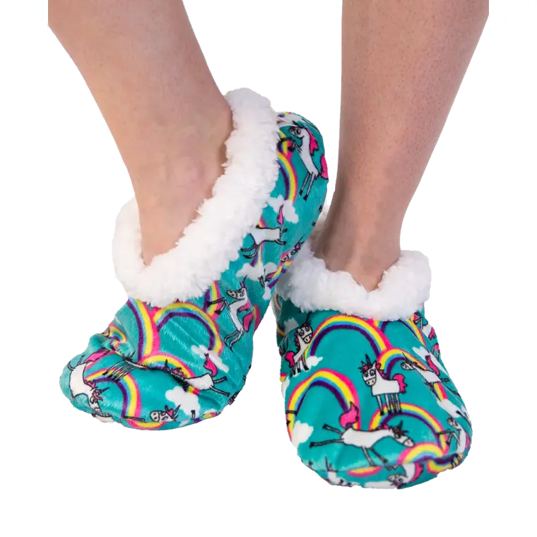 Lazy One Unicorn Fuzzy Feet 1