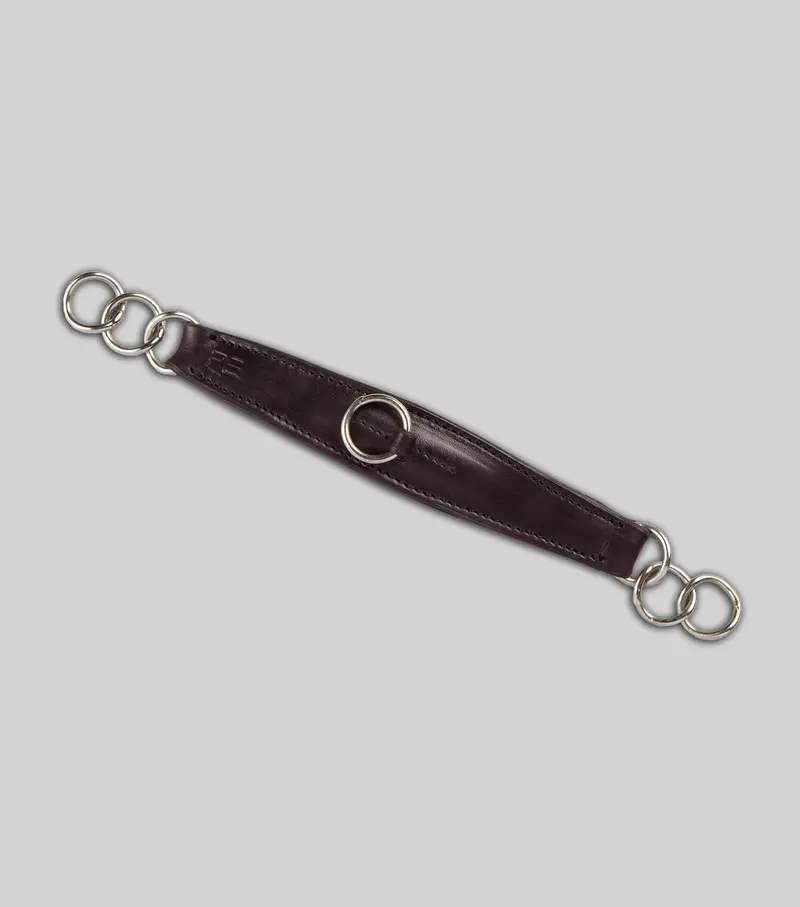 Leather Curb Strap Dark Havana 1