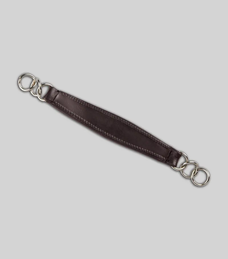 Leather Curb Strap Dark Havana 2