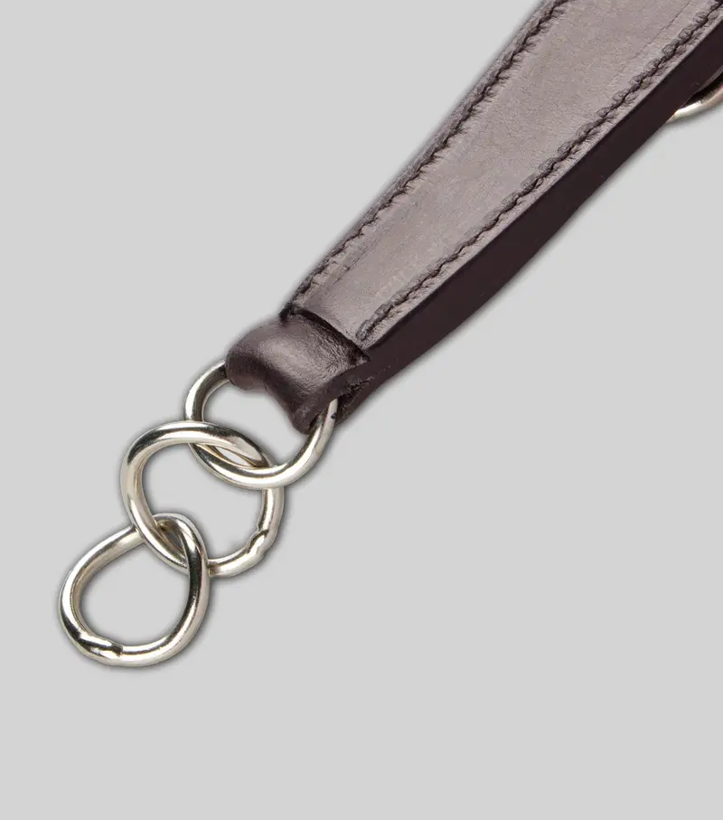 Leather Curb Strap Dark Havana 3