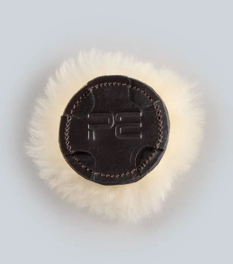Leather & Sheepskin Noseband Protector Dark Havana 1