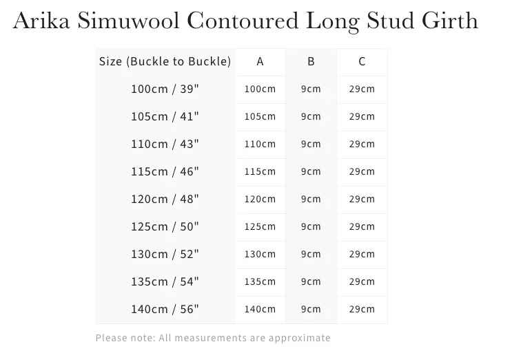 Lemieux Arika Simuwool Contoured Long Stud Girth 5