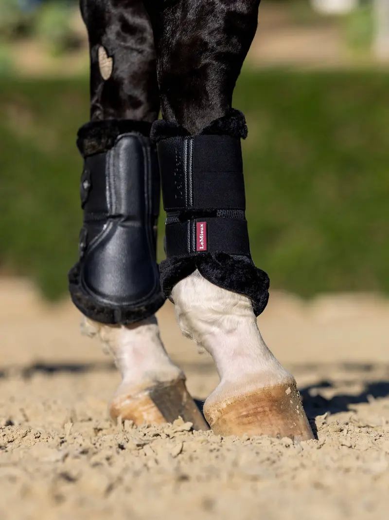 Lemieux Fleece Edged Mesh Brushing Boots 1