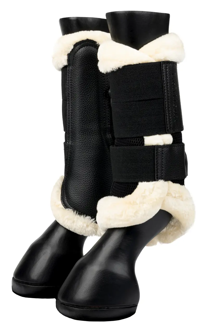 Lemieux Fleece Edged Mesh Brushing Boots 4