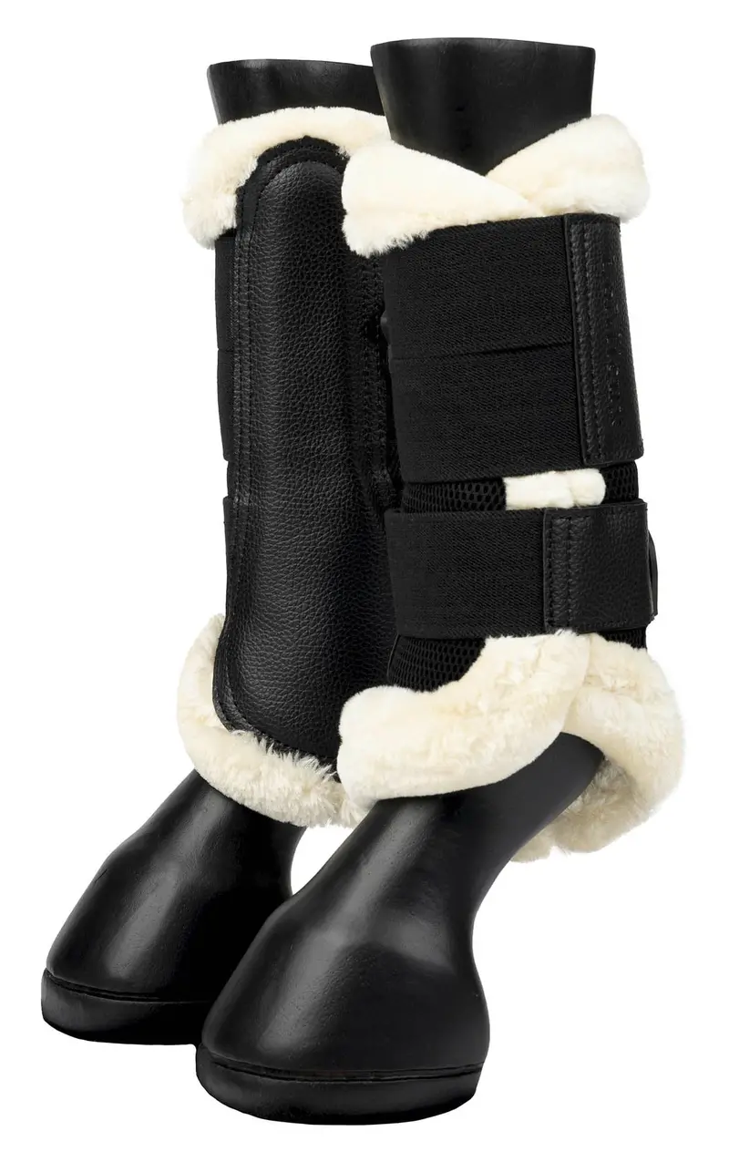 Lemieux Fleece-Edged Mesh Brushing Boots – Ventilated & Comfort-Fit
