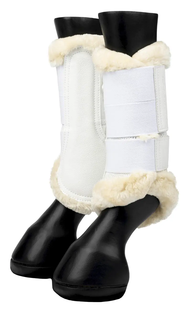 Lemieux Fleece-Edged Mesh Brushing Boots – Ventilated & Comfort-Fit