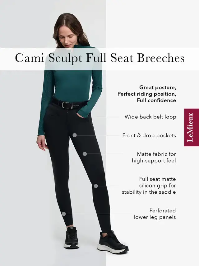 Lemieux Ladies Cami Compression Full Seat Breech 4