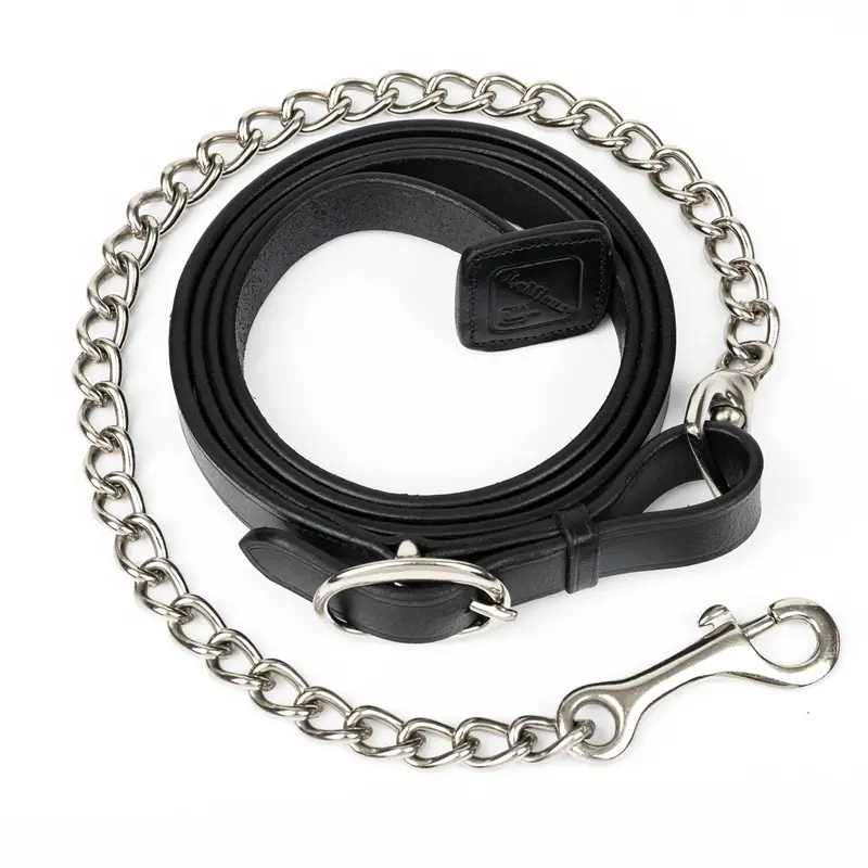 Lemieux Leather Trot Up Lead With Chain 1
