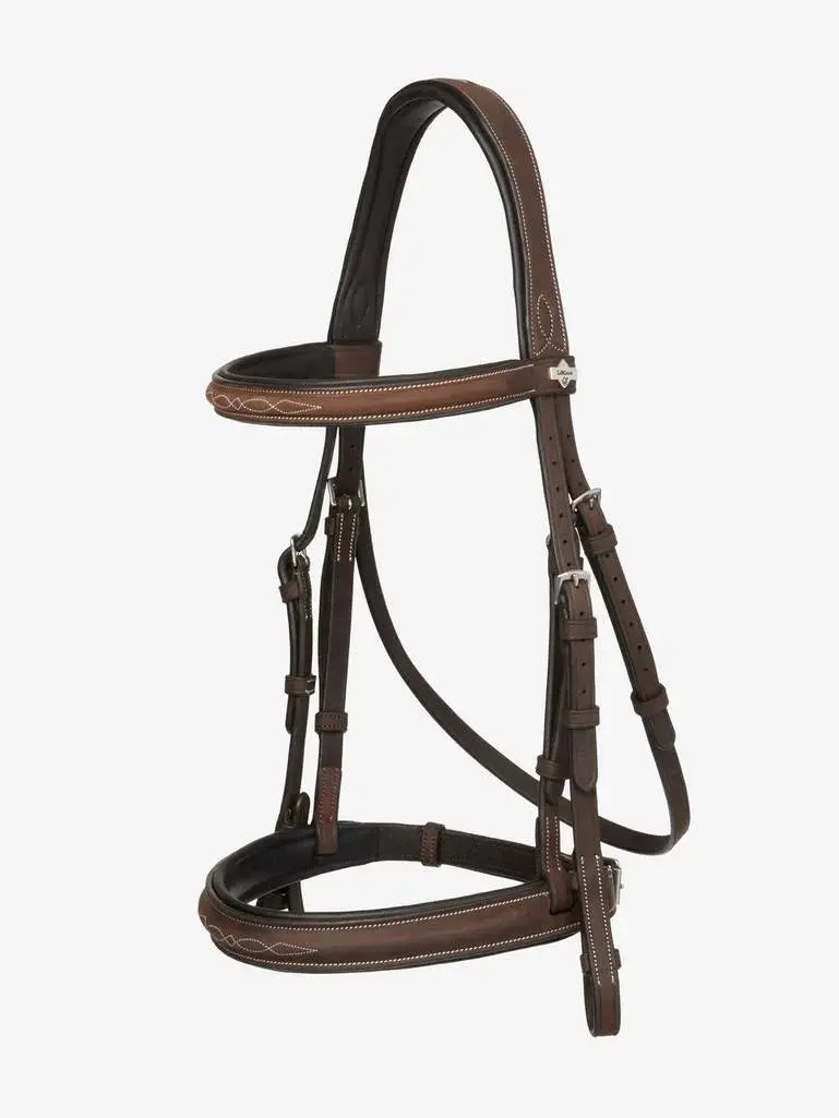 Lemieux Stitched Hunter Bridle W/Laced Reins 1