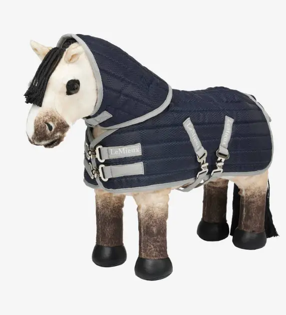 Lemieux Toy Pony Stable Tek Rug Navy 1