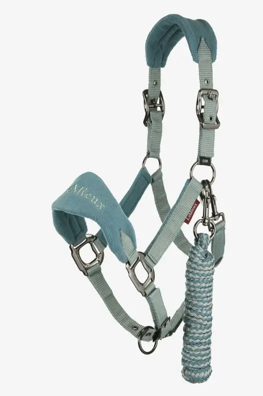 Lemieux Vogue Fleece Headcollar Paired with Matching Rope
