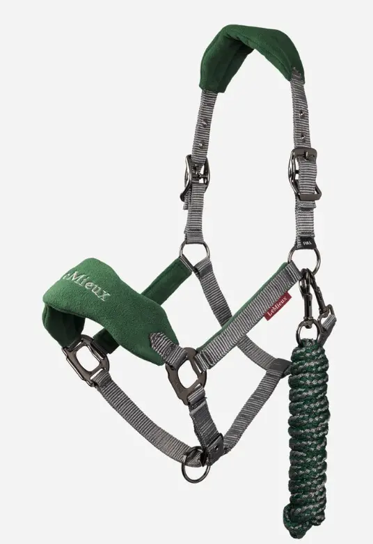 Lemieux Vogue Fleece Headcollar Paired with Matching Rope