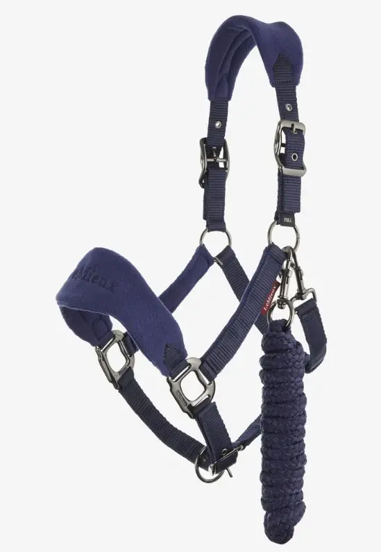 Lemieux Vogue Fleece Headcollar Paired with Matching Rope