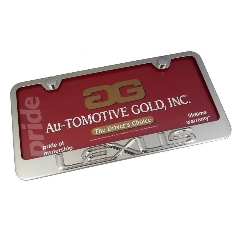 Lexus 3D License Plate Frame (Chrome) 1