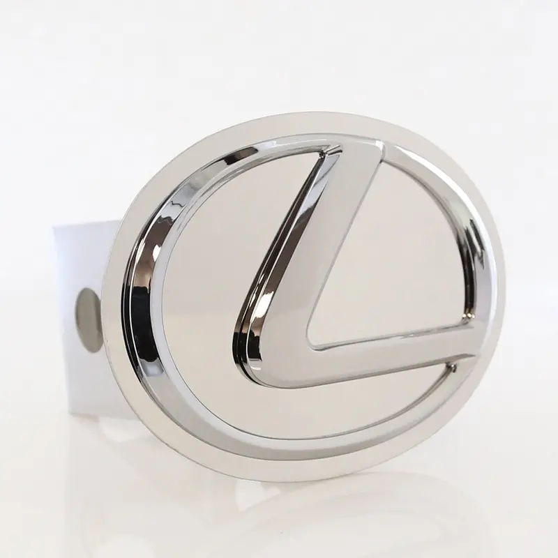 Lexus 3D Logo Trailer Hitch Plug (Chrome) 1