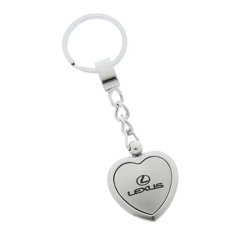 Lexus Heart Shape Keychain (Chrome) 1