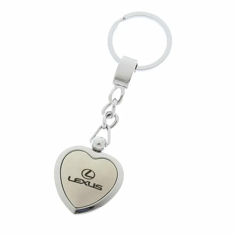 Lexus Heart Shape Keychain (Chrome) 2