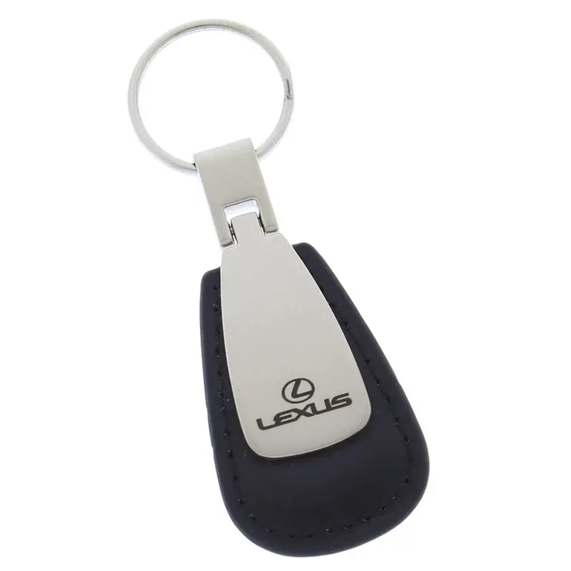 Lexus Leather Tear Drop Keychain (Black) 1