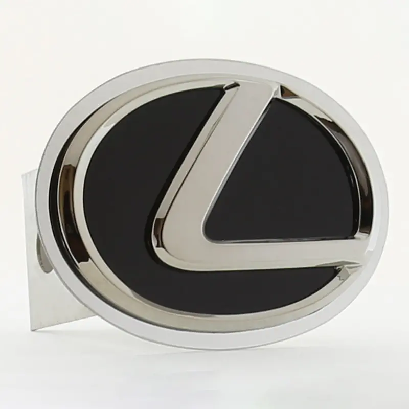 Lexus Logo Hitch Cover (Black On Chrome) 1