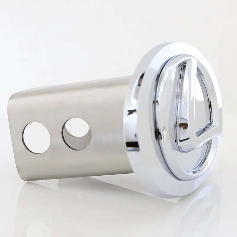 Lexus Logo Trailer Hitch Plug (Chrome) 2