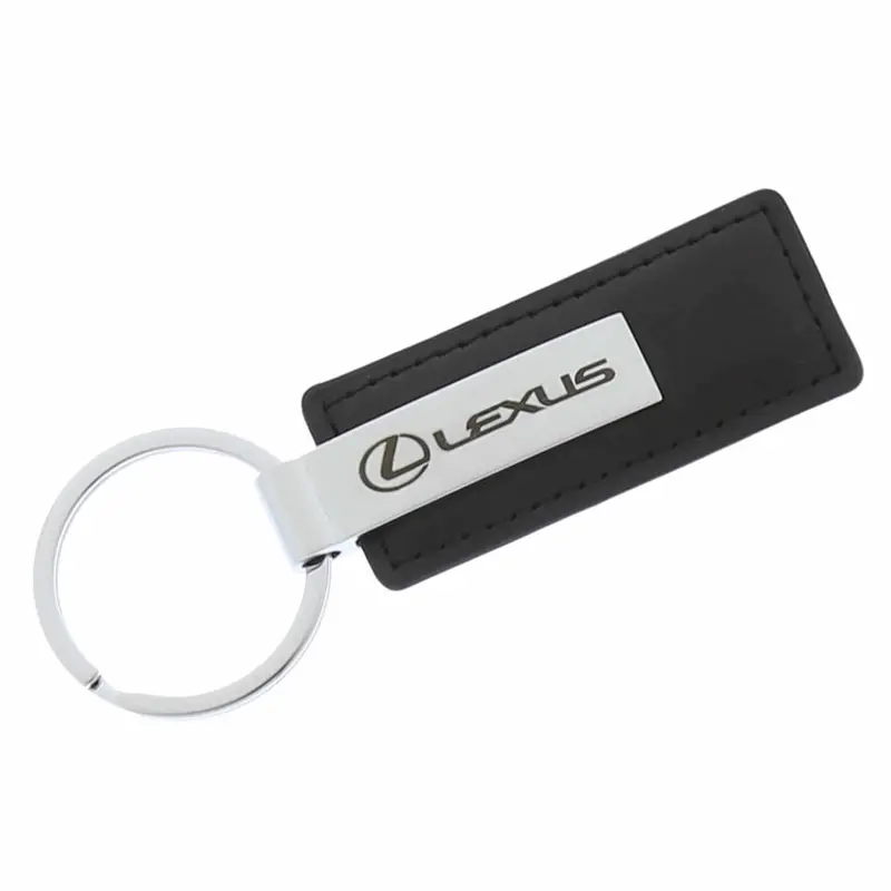 Lexus Rectangular Leather Keychain (Black) 1