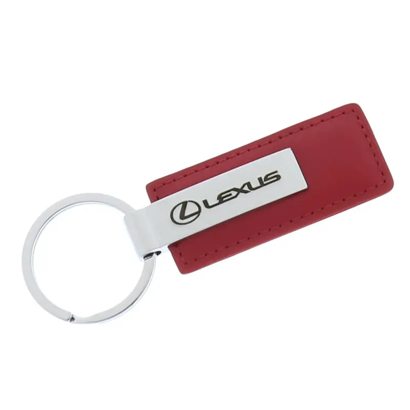 Lexus Rectangular Leather Keychain (Red) 1