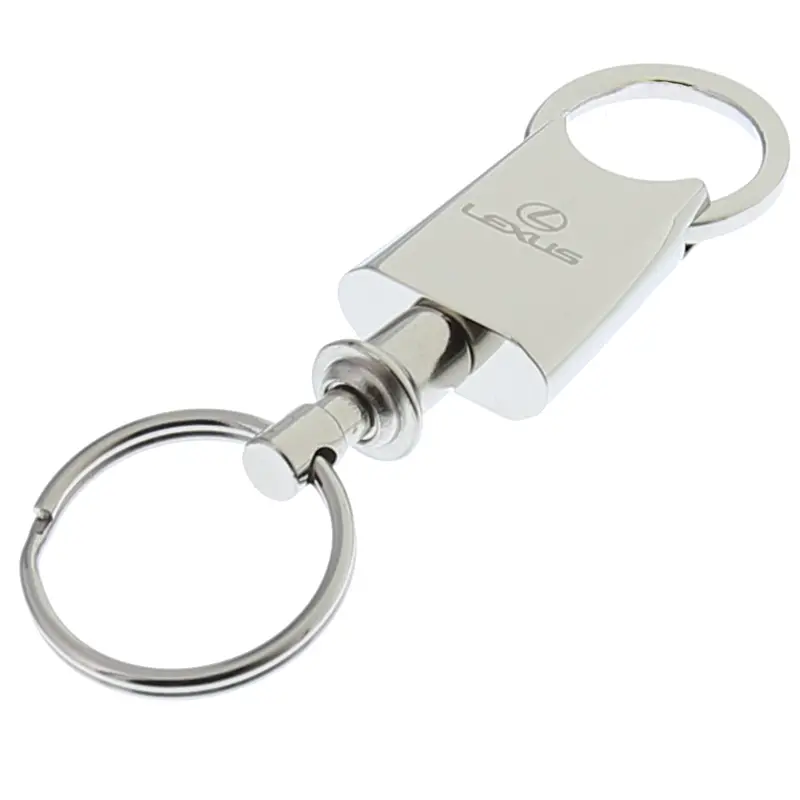 Lexus Thick Bottom Valet Keychain (Chrome) 2
