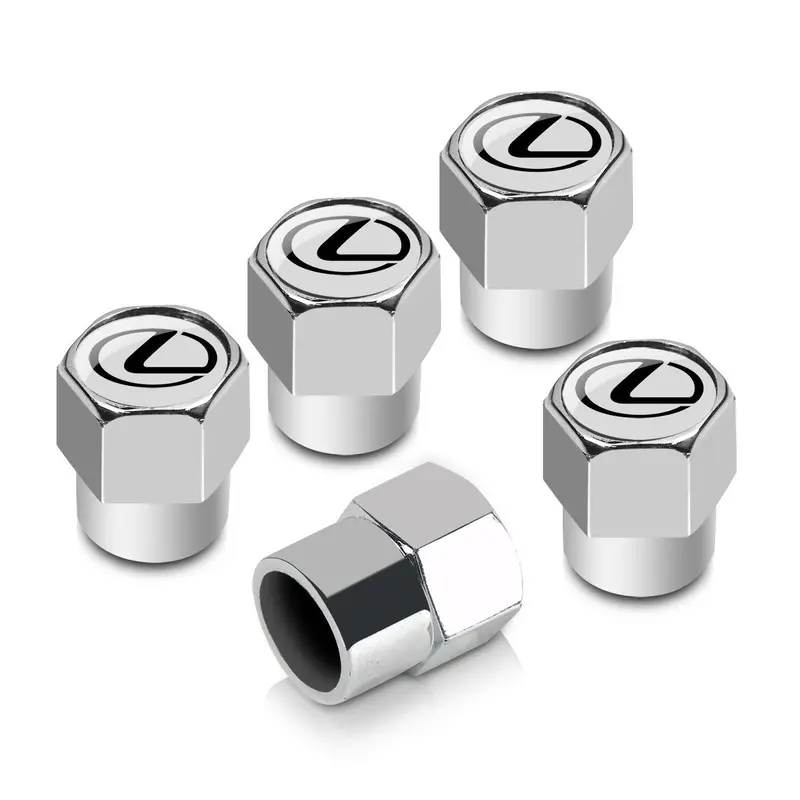 Lexus Tire Stem Valve Caps Set (Chrome) 1