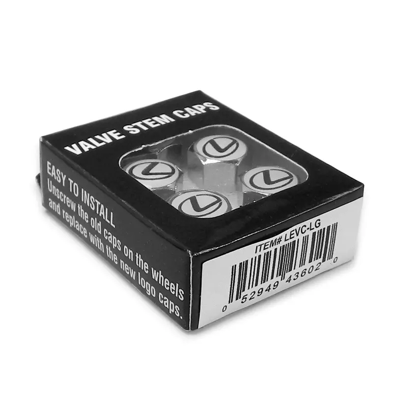 Lexus Tire Stem Valve Caps Set (Chrome) 2