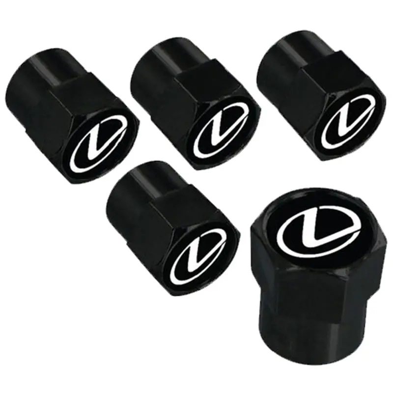 Lexus Tire Valve Stem Caps (Black) 1