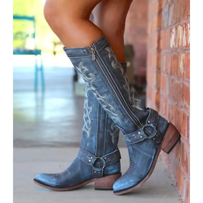 Liberty Black Boots Vintage Grafito Tall Women's Boots 1