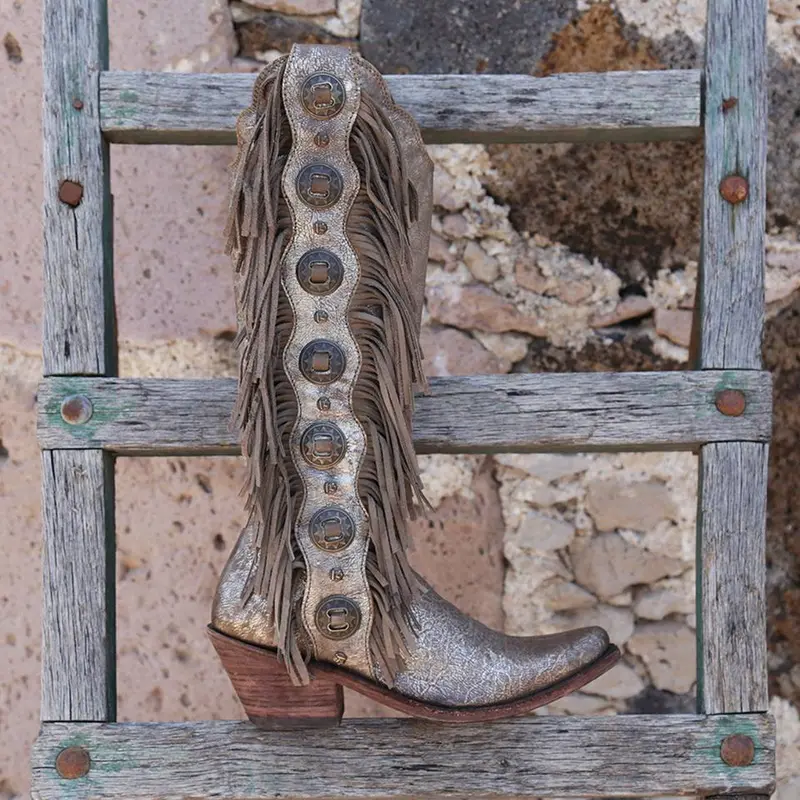 Liberty Black Cabra Buffed Metal Tall Boots 1