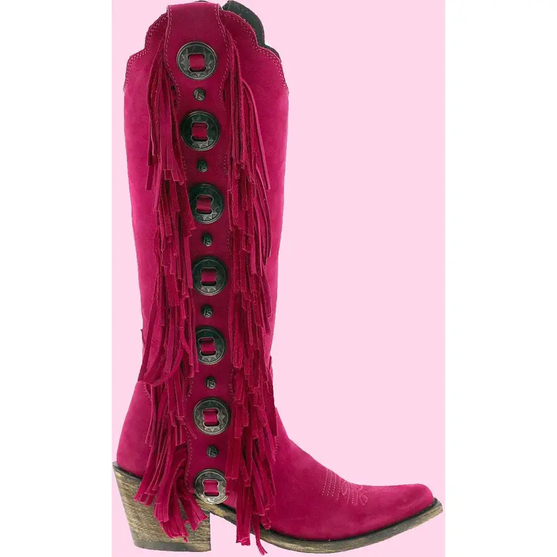 Liberty Black Ophelia Fuchsia Boots 1
