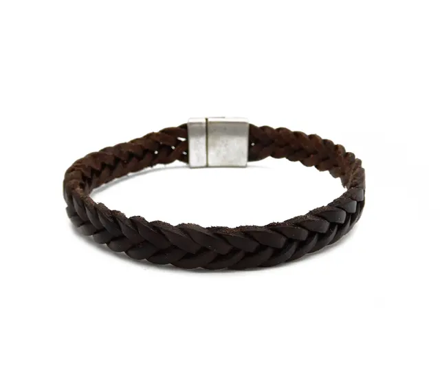 Lilo Collections Del Rio Braided Leather Bracelet