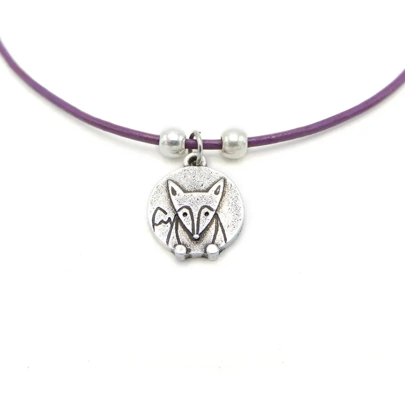 Lilo Collections Fox Disc Skinny Necklace 1
