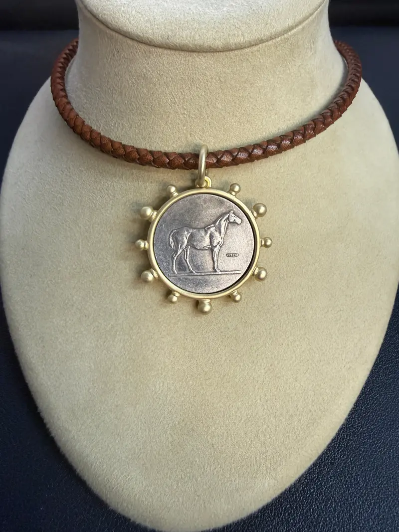 Lilo Collections "La Moneda" Horse Necklace 6