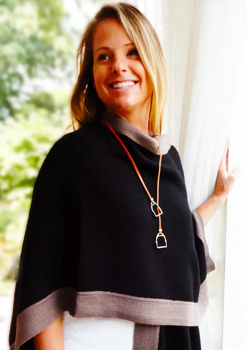 Lilo Collections Sally Stirrup Leather Loop Necklace 1