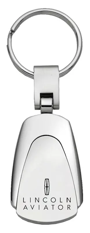 Lincoln Aviator Tear Drop Keychain (Chrome) 1