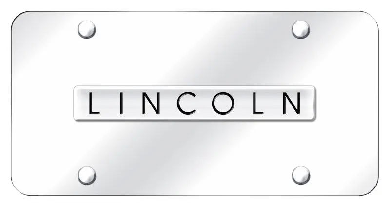 Lincoln Badge License Plate (Chrome) 1