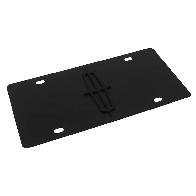 Lincoln Logo License Plate (Carbon Black) 2