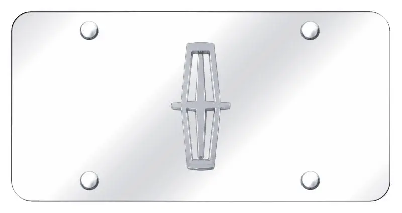Lincoln Logo License Plate (Chrome) 1