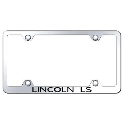 Lincoln Ls Laser Etched Logo Wide Body License Plate Frame (Chrome) 1