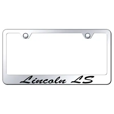 Lincoln Ls Laser Etched Script Stainless Steel License Plate Frame (Chrome) 1