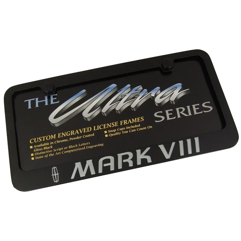 Lincoln Mark Viii License Plate Frame (Black) 1