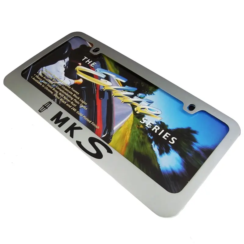 Lincoln Mks License Plate Frame (Chrome) 2