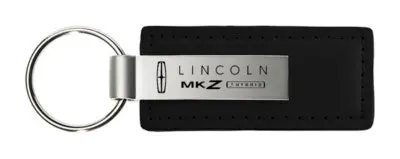Lincoln Mkz Rectangular Leather Key Chain (Black) 1